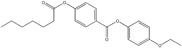 p-Heptanoyloxybenzoic acid p-ethoxyphenyl ester Structure