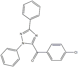 5-(4-Chlorobenzoyl)-1,3-diphenyl-1H-1,2,4-triazole 구조식 이미지