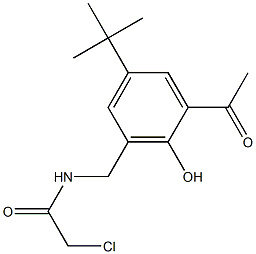 5'-tert-Butyl-3'-(2-chloroacetylaminomethyl)-2'-hydroxyacetophenone Structure