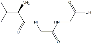 [[[[(R)-1-Amino-2-methylpropyl]carbonyl]aminoacetyl]amino]acetic acid 구조식 이미지