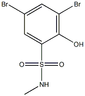 3,5-Dibromo-2-hydroxy-N-methylbenzenesulfonamide Structure