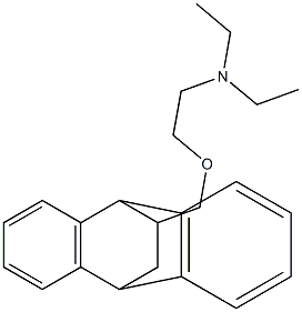 11-[[2-(Diethylamino)ethoxy]methyl]-9,10-dihydro-9,10-ethanoanthracene 구조식 이미지