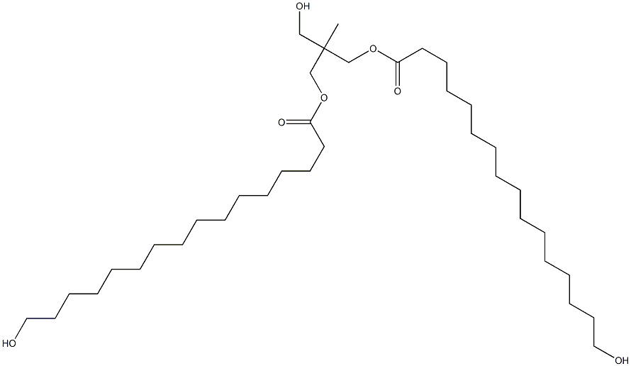 Bis(16-hydroxyhexadecanoic acid)2-(hydroxymethyl)-2-methyl-1,3-propanediyl ester 구조식 이미지