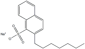 2-Heptyl-1-naphthalenesulfonic acid sodium salt 구조식 이미지