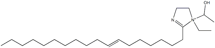 1-Ethyl-1-(1-hydroxyethyl)-2-(7-octadecenyl)-2-imidazoline-1-ium 구조식 이미지