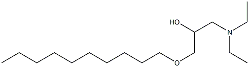 1-Diethylamino-3-decyloxy-2-propanol 구조식 이미지