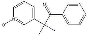 3-[1,1-Dimethyl-2-oxo-2-(3-pyridinyl)ethyl]pyridine 1-oxide Structure