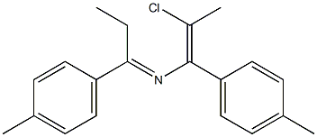 6-Chloro-3,5-bis(4-methylphenyl)-4-aza-3,5-heptadiene 구조식 이미지