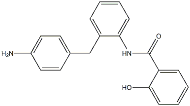 N-[2-(4-Aminobenzyl)phenyl]-2-hydroxybenzamide Structure