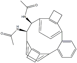 (1R,2S)-N,N'-Diacetyl-1,2-[o-phenylenebis(ethylene-4,1-phenylene)]-1,2-ethanediamine 구조식 이미지