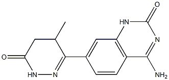 7-[(2,3,4,5-Tetrahydro-5-methyl-3-oxopyridazin)-6-yl]-4-aminoquinazolin-2(1H)-one 구조식 이미지