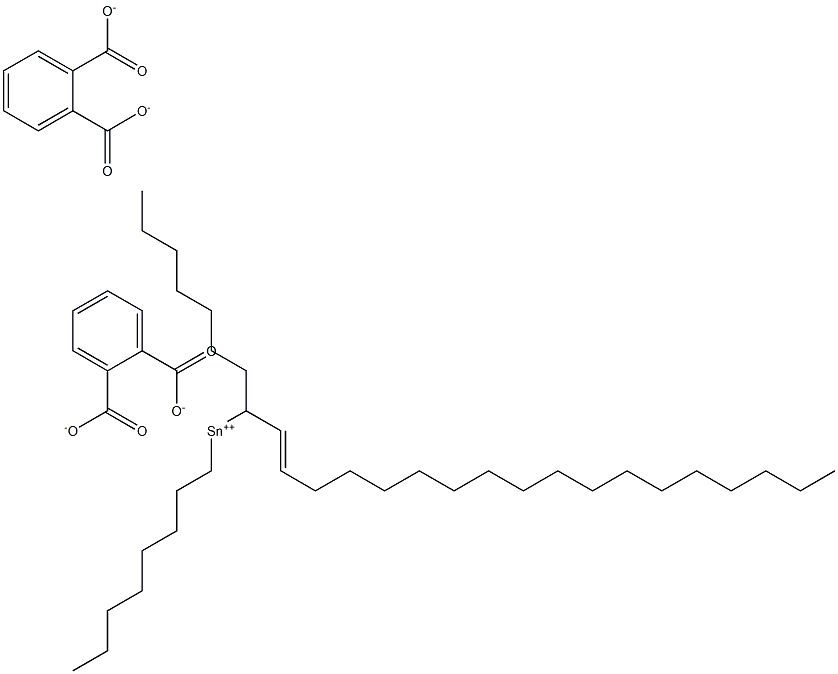 Bis[phthalic acid 1-(1-octadecenyl)]dioctyltin(IV) salt 구조식 이미지