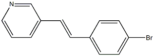 3-(4-Bromostyryl)pyridine Structure