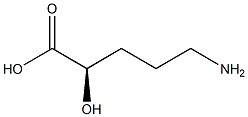 [R,(+)]-5-Amino-2-hydroxyvaleric acid 구조식 이미지