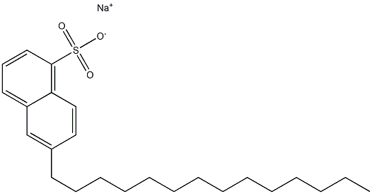 6-Tetradecyl-1-naphthalenesulfonic acid sodium salt 구조식 이미지