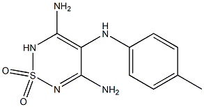 3,5-Diamino-4-[(4-methylphenyl)amino]-2H-1,2,6-thiadiazine 1,1-dioxide Structure