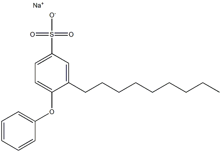 3-Nonyl-4-phenoxybenzenesulfonic acid sodium salt Structure