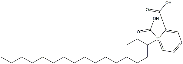 (-)-Phthalic acid hydrogen 1-[(R)-1-ethylhexadecyl] ester 구조식 이미지