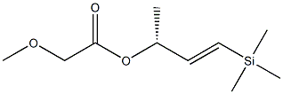 Methoxyacetic acid (E,R)-1-(trimethylsilyl)-1-buten-3-yl ester Structure