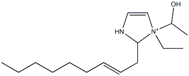 1-Ethyl-1-(1-hydroxyethyl)-2-(2-nonenyl)-4-imidazoline-1-ium 구조식 이미지