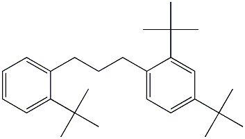 1-(2,4-Di-tert-butylphenyl)-3-(2-tert-butylphenyl)propane Structure