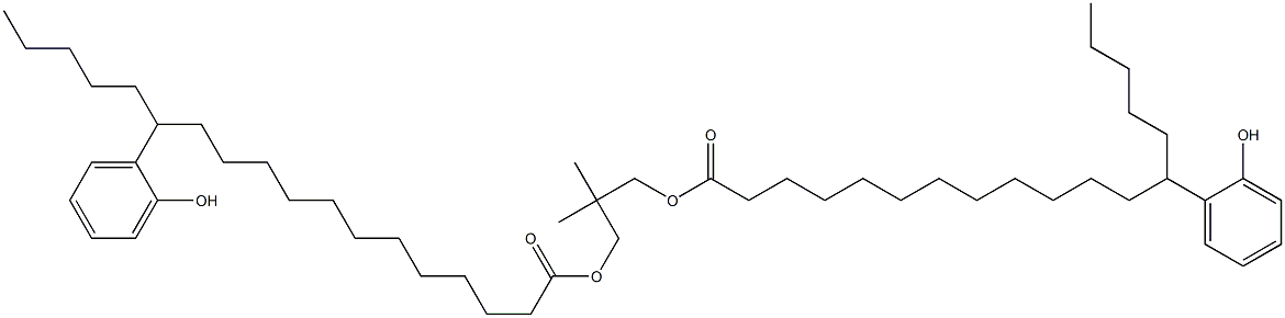 Bis[13-(2-hydroxyphenyl)stearic acid]2,2-dimethylpropane-1,3-diyl ester 구조식 이미지