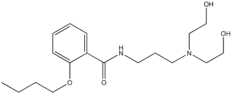 2-Butoxy-N-[3-[bis(2-hydroxyethyl)amino]propyl]benzamide Structure