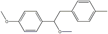 1-(4-Methoxyphenyl)-2-(4-methylphenyl)-1-methoxyethane 구조식 이미지