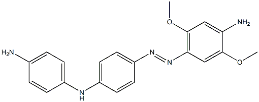 4-[4-(4-Aminophenylamino)phenylazo]-2,5-dimethoxyaniline Structure