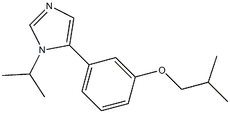 1-Isopropyl-5-[3-(2-methylpropoxy)phenyl]-1H-imidazole 구조식 이미지