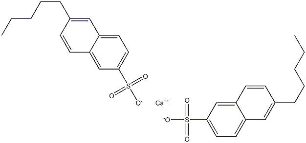 Bis(6-pentyl-2-naphthalenesulfonic acid)calcium salt Structure