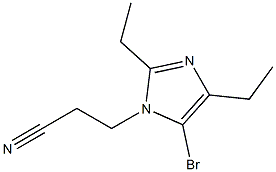 5-Bromo-1-(2-cyanoethyl)-2,4-diethyl-1H-imidazole 구조식 이미지