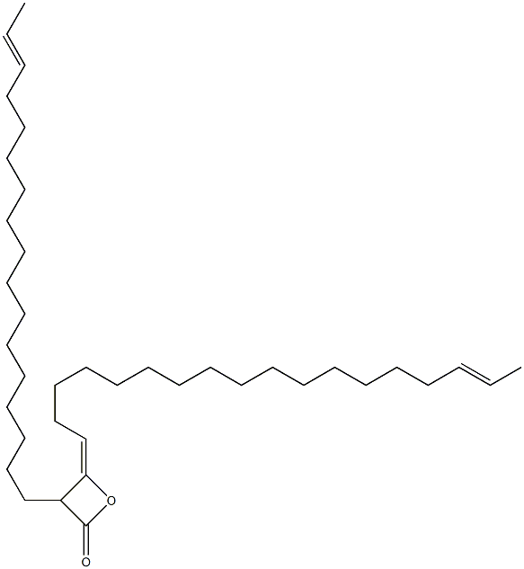 3-(15-Heptadecenyl)-4-(16-octadecen-1-ylidene)oxetan-2-one Structure