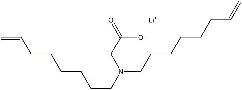 N,N-Di(7-octenyl)glycine lithium salt Structure