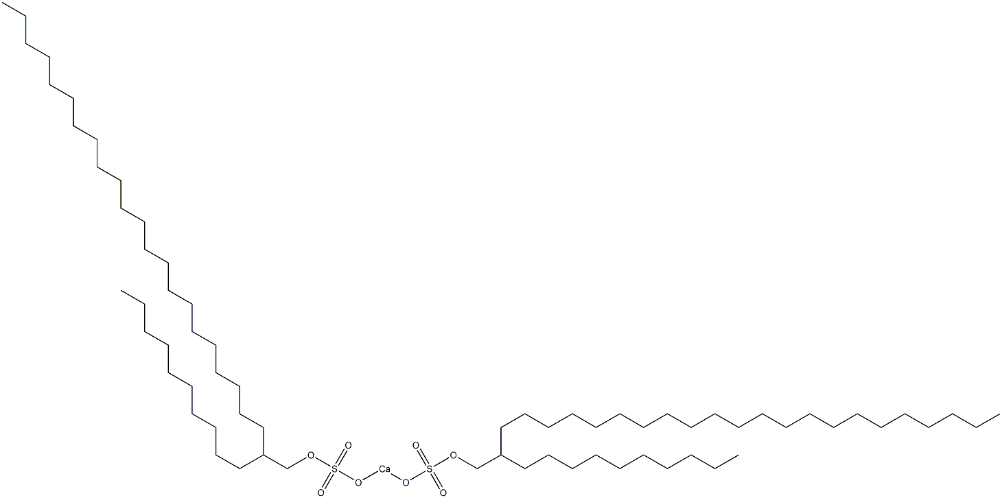 Bis(2-decyltetracosyloxysulfonyloxy)calcium 구조식 이미지