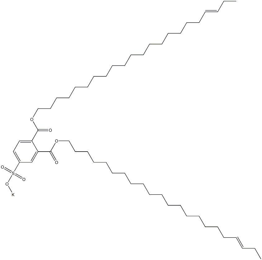 4-(Potassiosulfo)phthalic acid di(19-docosenyl) ester Structure