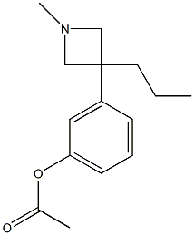 Acetic acid 3-(1-methyl-3-propyl-3-azetidinyl)phenyl ester 구조식 이미지