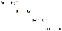 Beryllium hydroxybromide mercury(II) bromide Structure