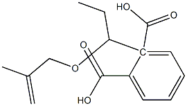 Phthalic acid hydrogen 2-[1-(2-methyl-2-propenyloxy)propyl] ester Structure