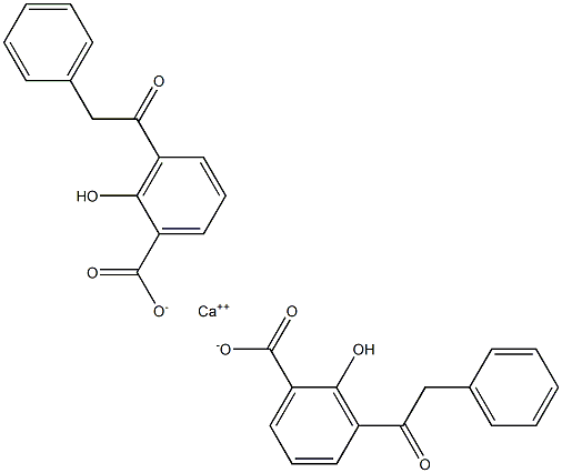 Bis[3-(phenylacetyl)salicylic acid]calcium salt 구조식 이미지