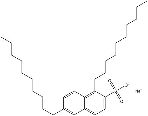 1,6-Didecyl-2-naphthalenesulfonic acid sodium salt 구조식 이미지