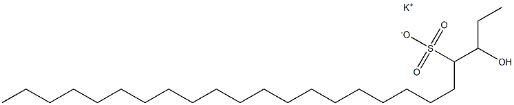 3-Hydroxytetracosane-4-sulfonic acid potassium salt 구조식 이미지