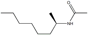 (R)-2-(Acetylamino)octane 구조식 이미지