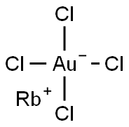 Rubidium tetrachloroaurate(III) 구조식 이미지