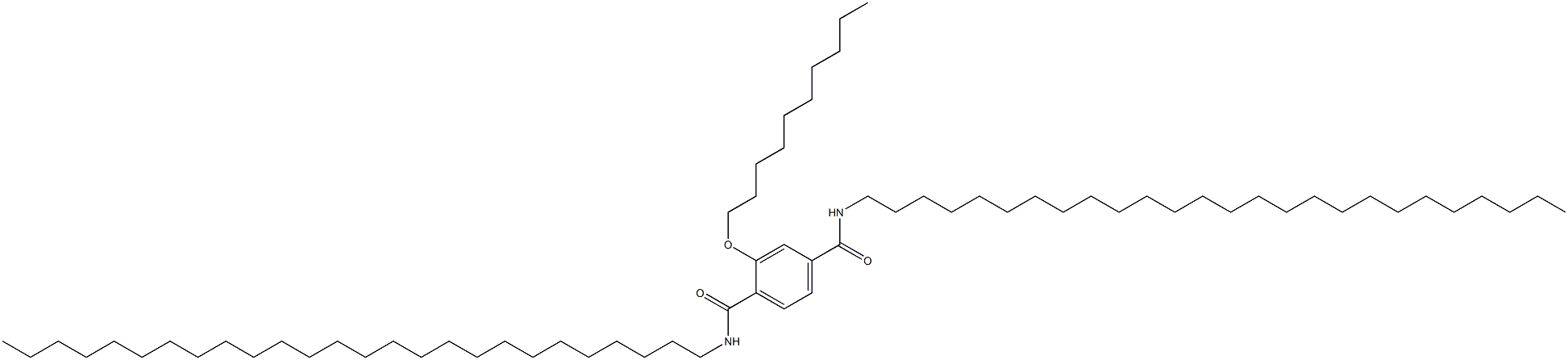 2-(Decyloxy)-N,N'-dihexacosylterephthalamide 구조식 이미지