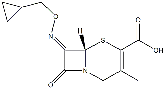 7-[(Z)-(Cyclopropylmethoxy)imino]-3-methylcepham-3-ene-4-carboxylic acid Structure
