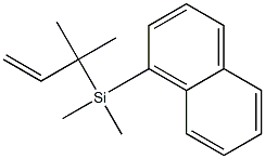 3-Methyl-3-[dimethyl(1-naphtyl)silyl]-1-butene 구조식 이미지