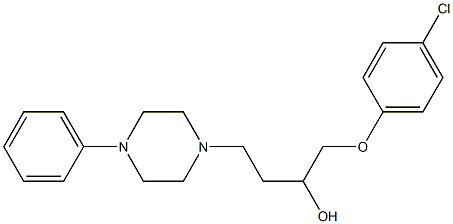 1-(4-Chlorophenoxy)-4-[4-[phenyl]-1-piperazinyl]-2-butanol 구조식 이미지