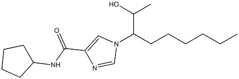 N-Cyclopentyl-1-[1-(1-hydroxyethyl)heptyl]-1H-imidazole-4-carboxamide Structure