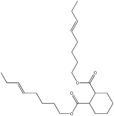 1,2-Cyclohexanedicarboxylic acid bis(5-octenyl) ester Structure